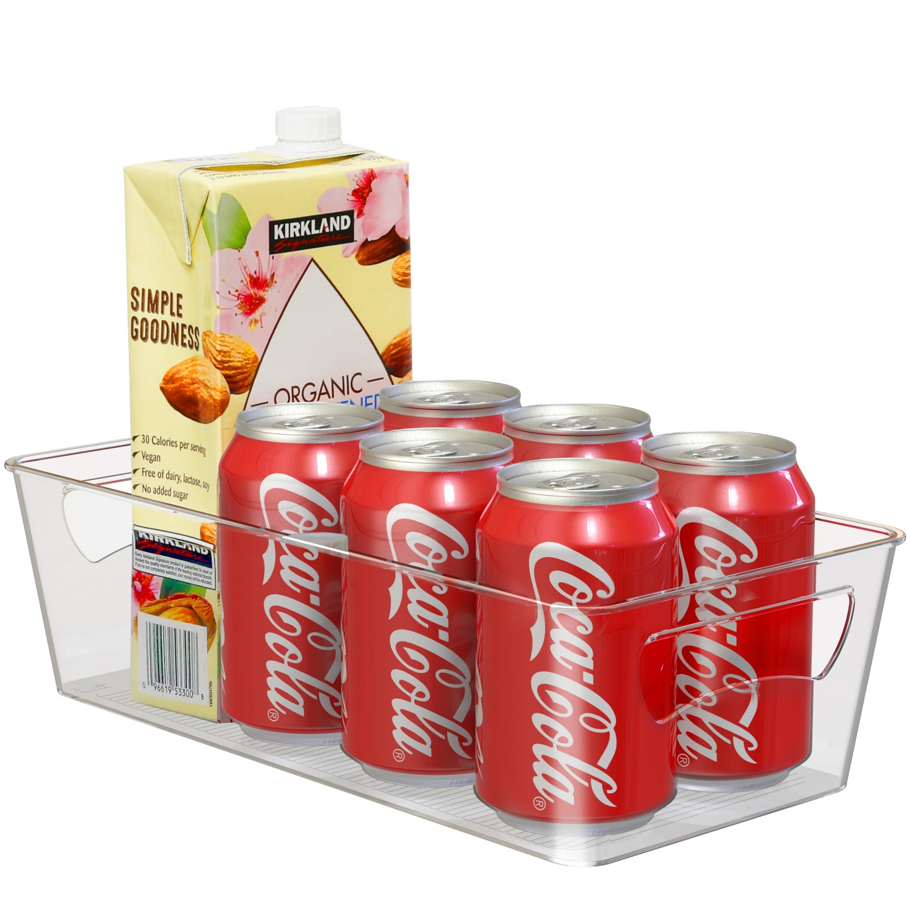 Simple Houseware Clear Storage Bins Organizer for Freezer, Fridge