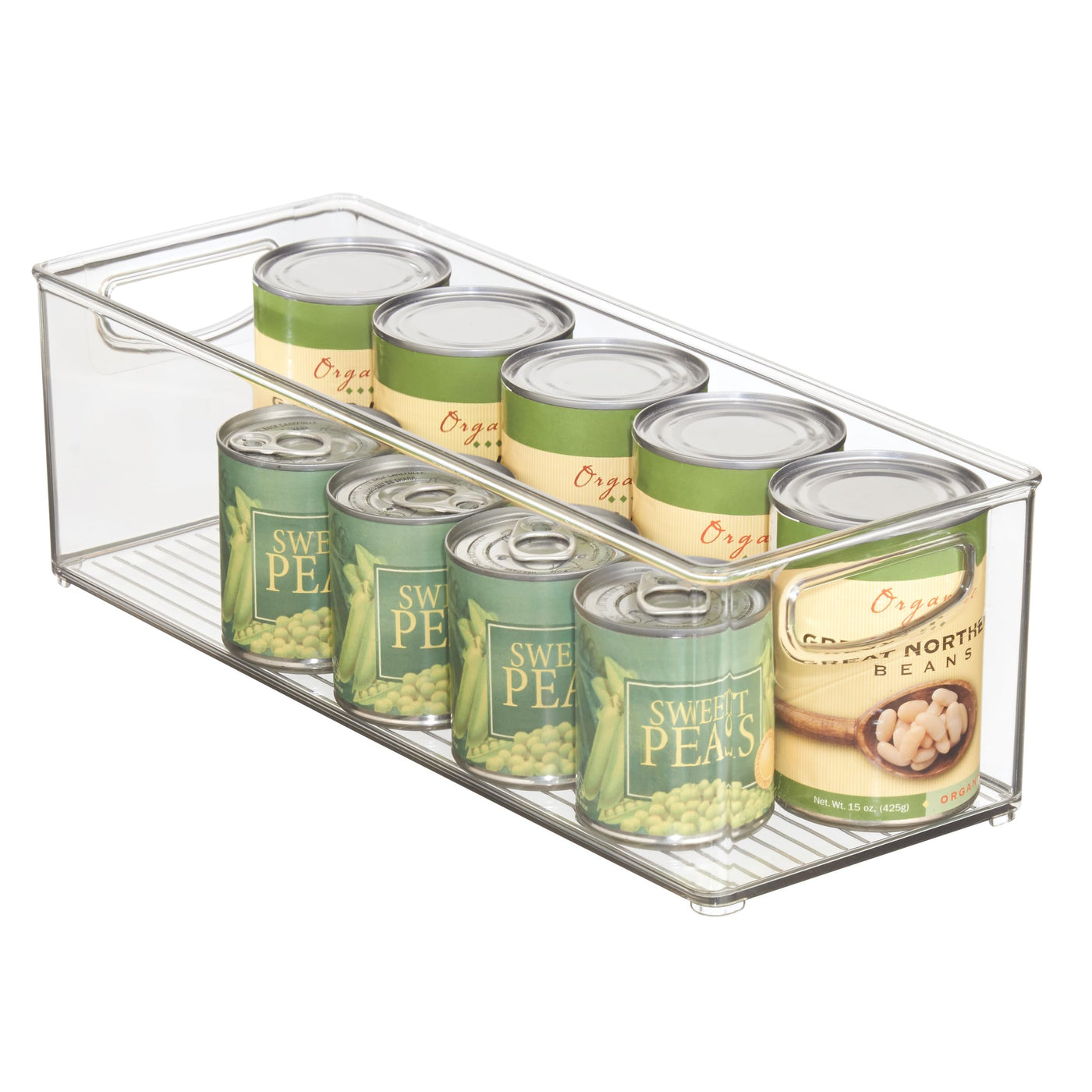 InterDesign iDesign Plastic Stackable Storage Bin with Handles