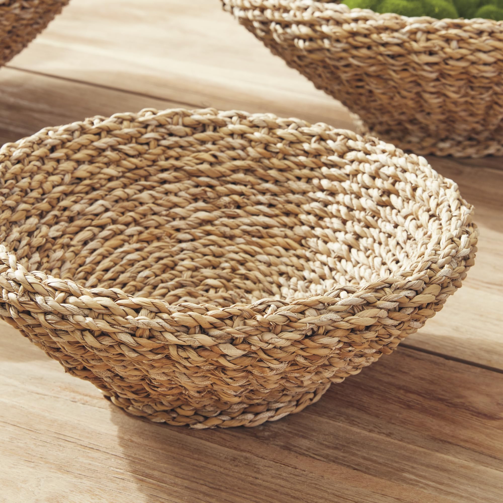 Shallow Seagrass Storage Baskets – 3 Piece Set