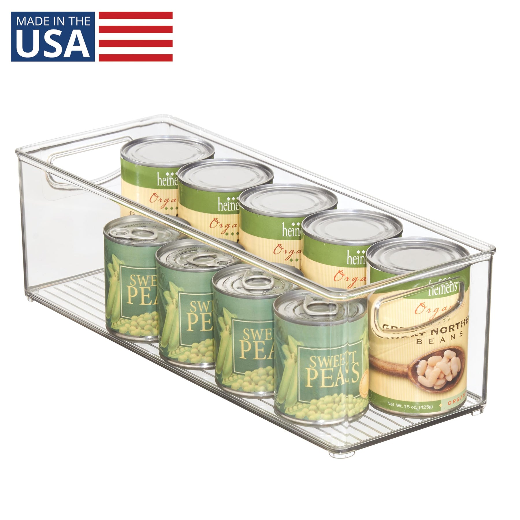 InterDesign iDesign Plastic Stackable Storage Bin with Handles