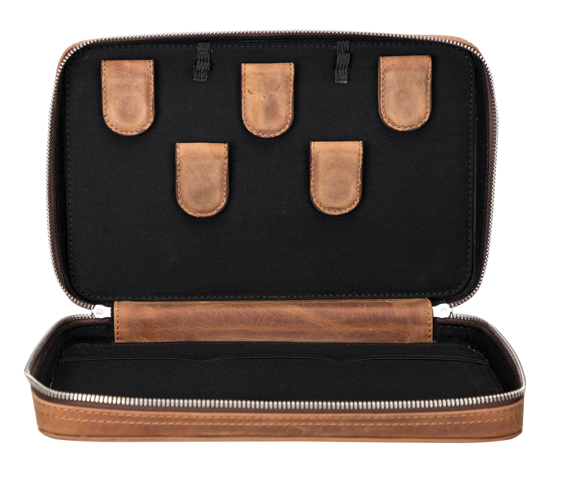 Leather Cable & Tech Accessories Organizer Case