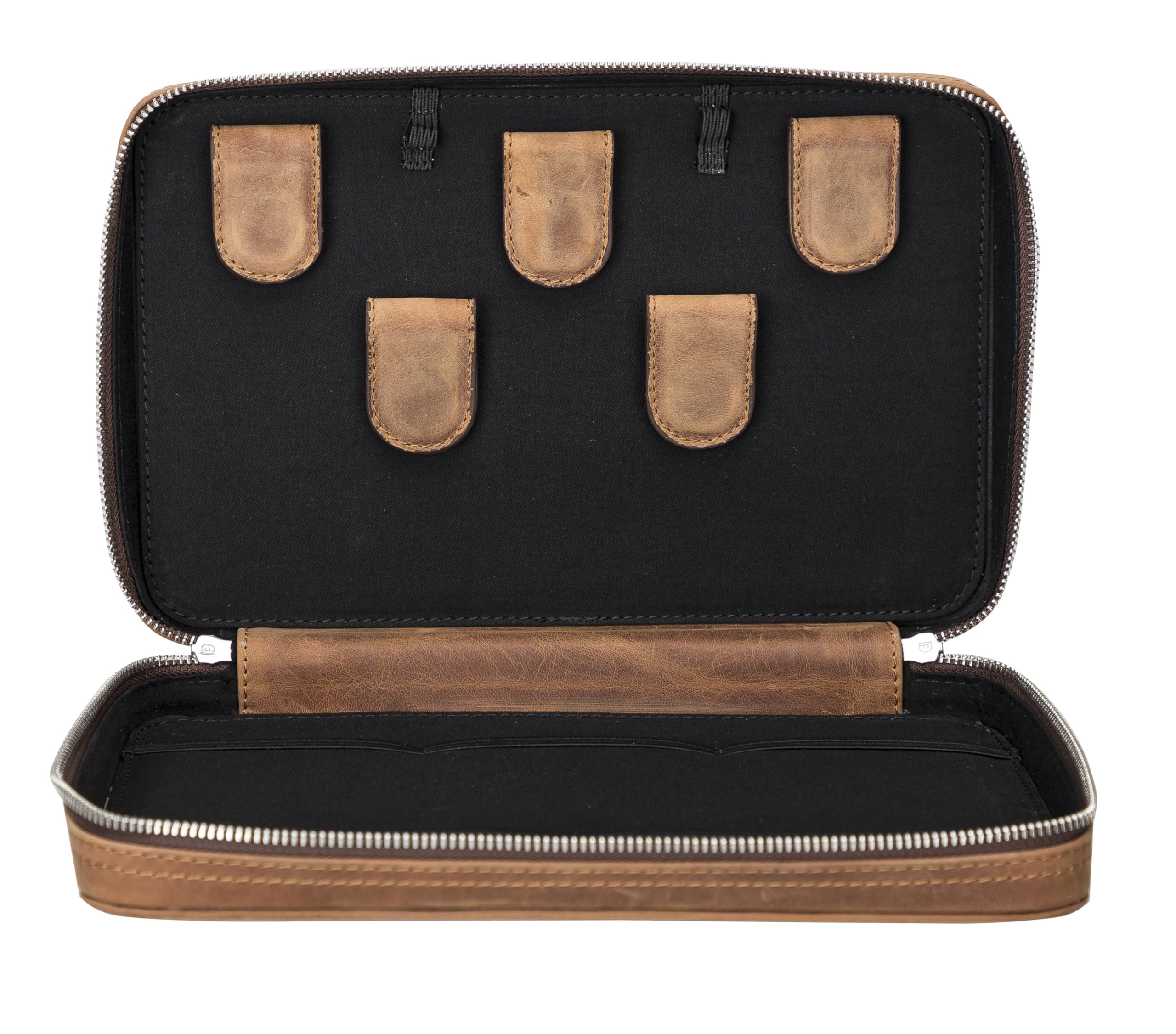 Leather Cable & Tech Accessories Organizer Case