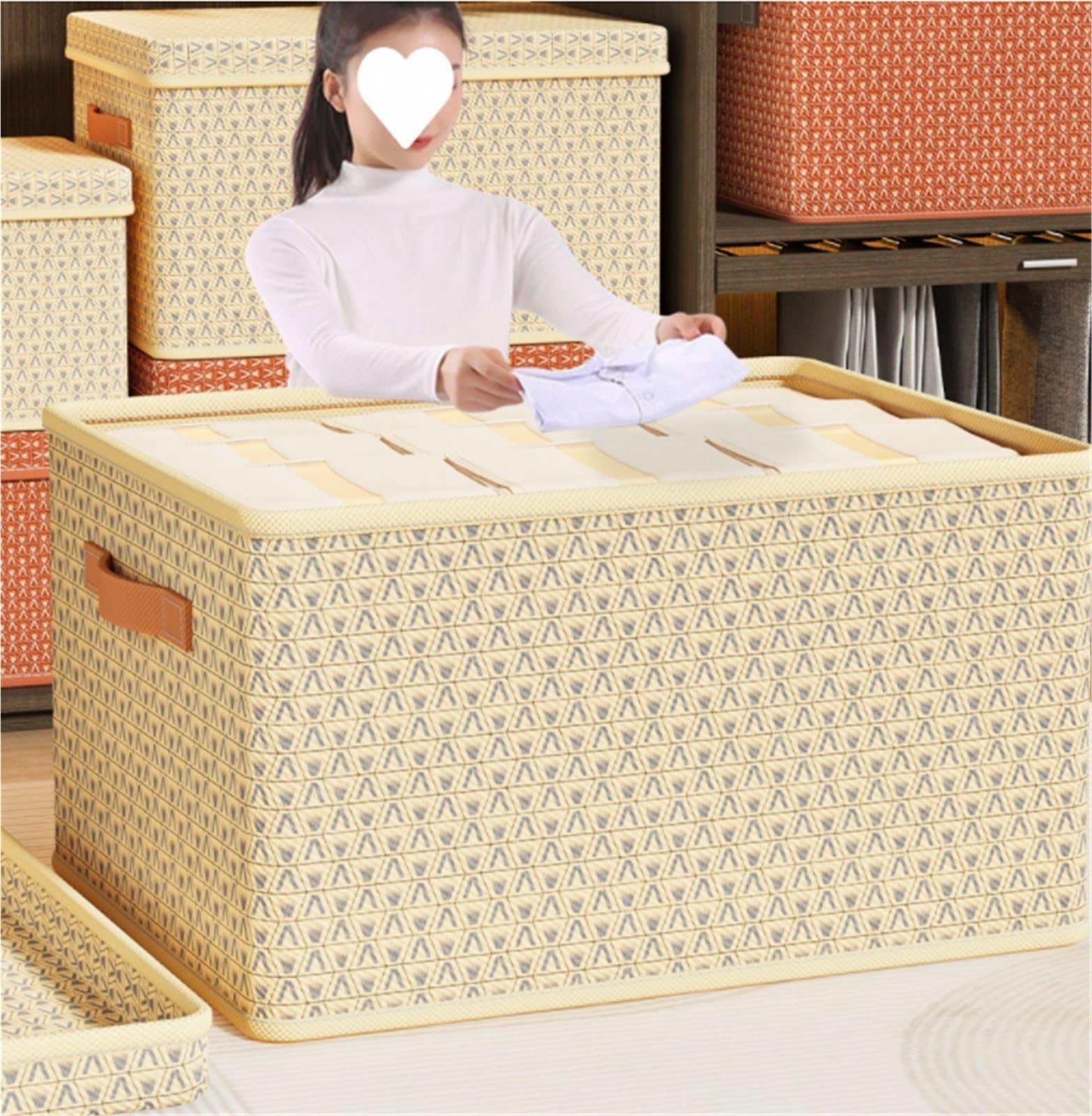Lidded Clothing & Bedding Storage Box