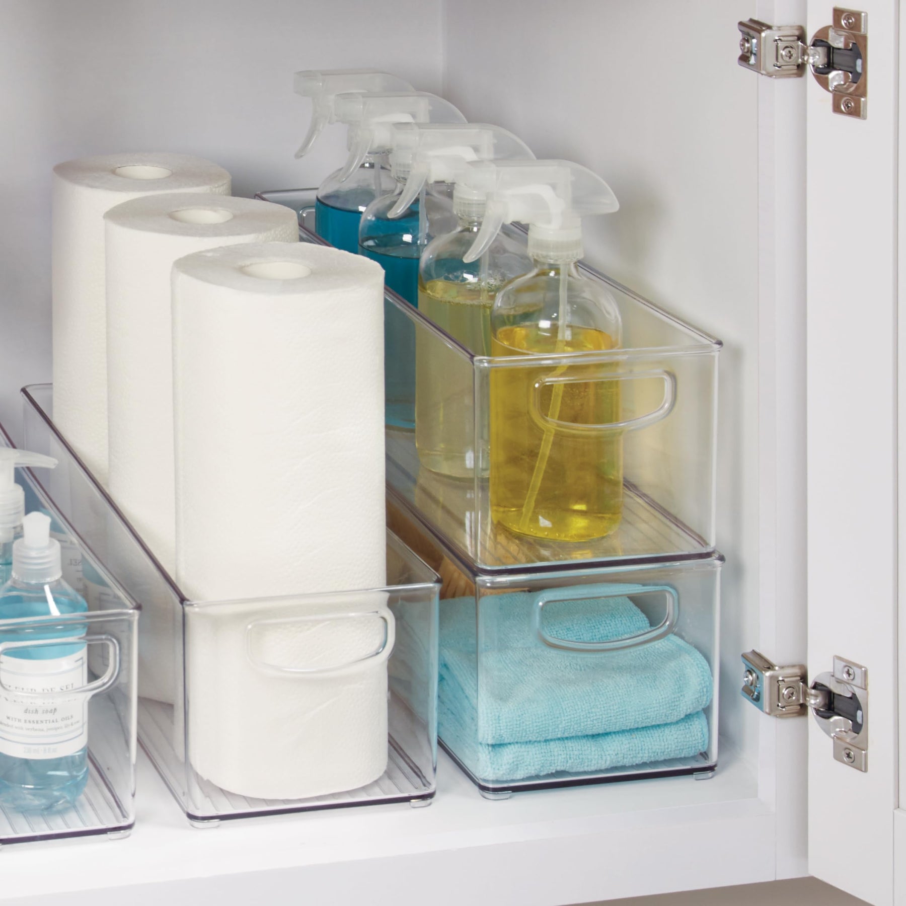 InterDesign iDesign Plastic Stackable Storage Bin with Handles